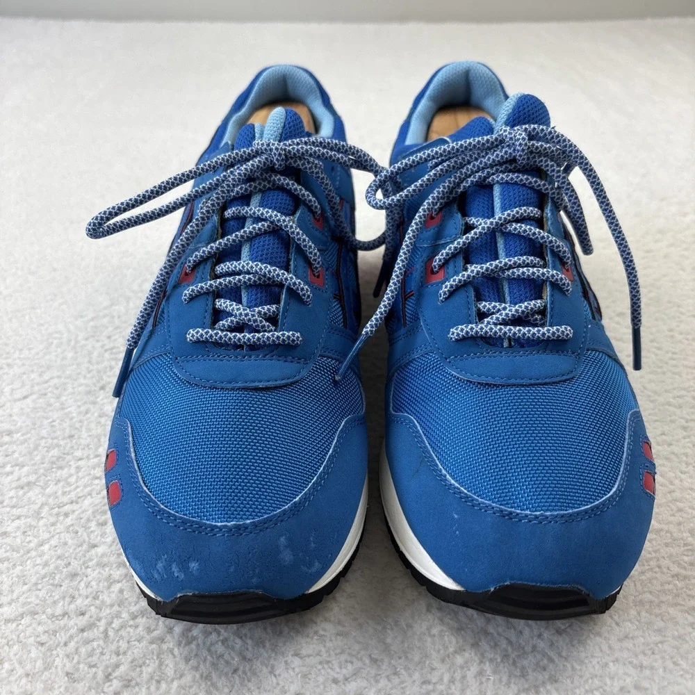 ASICS Gel Lyte 3 III OG 'Future Pack' Mens Size 10 Mid Blue/Red Sneakers H637Y